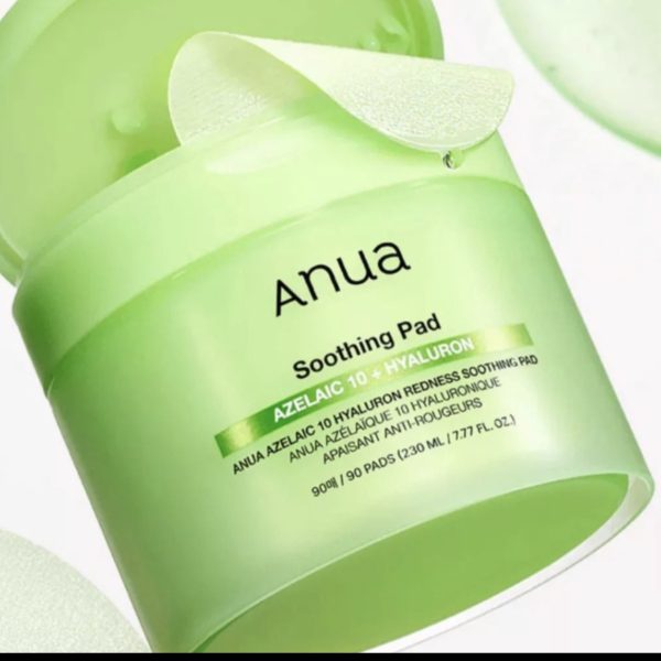 (العربية) Anua Azelaic 10 + Hyaluron Redness Soothing Pad – 90 Pads